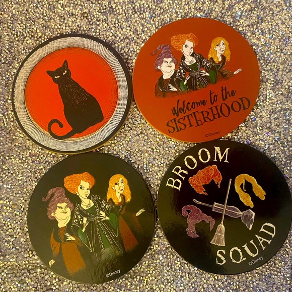 Hocus Pocus Drink Coasters (4) - Picture 1 of 3